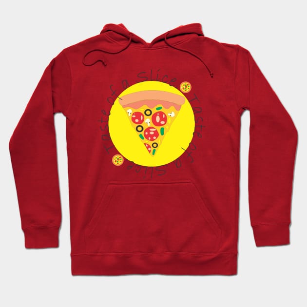 Taste of a pizza slice Hoodie by Aestcoart